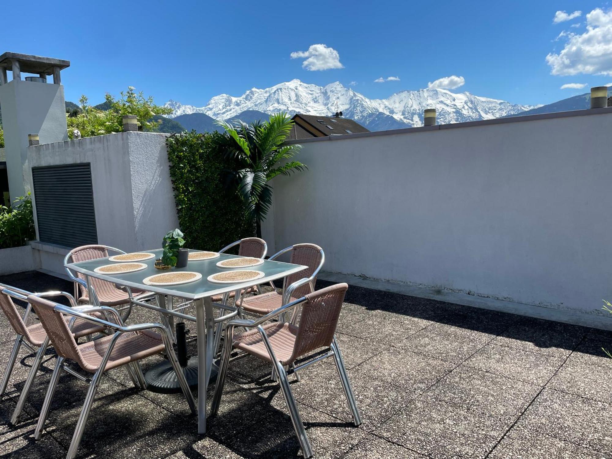 Rooftop 1 - Jacuzzi Prive Au Pied Du Monte-Blanco ซาล็องช์ ภายนอก รูปภาพ