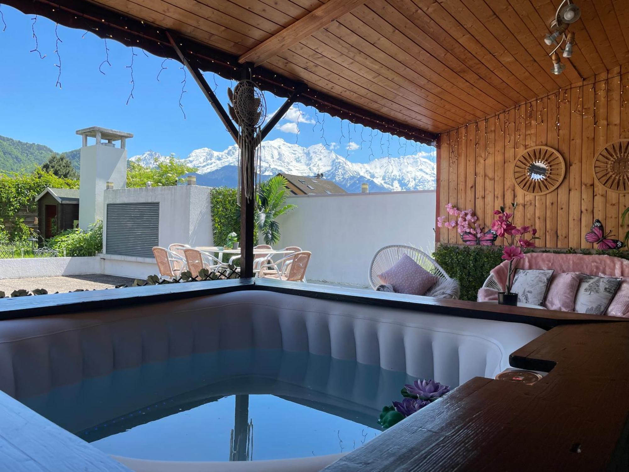 Rooftop 1 - Jacuzzi Prive Au Pied Du Monte-Blanco ซาล็องช์ ภายนอก รูปภาพ